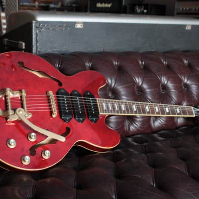 Epiphone Riviera Custom P93 2015 - Wine Red image 3