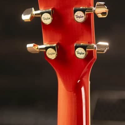 Taylor Doyle Dykes Signature Model Grand Auditorium Acoustic/Electric Guitar - Translucent Orange with Aerocase image 7