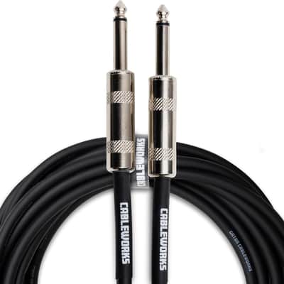 Cableworks By Gator Cases Backline Series Standard 30 Foot Straight to Straight instrument Cable; (GCWB-INS-30) image 1