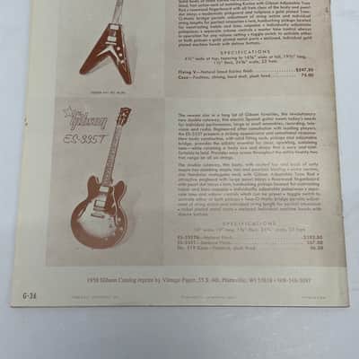 Gibson Guitar and Amplifier Catalog 1958 - Rare Vintage Reprint by Gima image 2