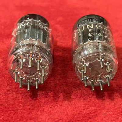 Tung-Sol Vintage Pair 12AU7 Preamp/Amplifier Vacuum Tubes image 2