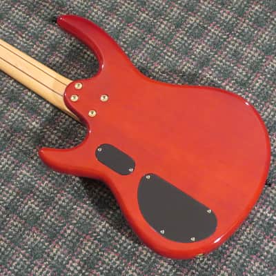 2011 BC Rich Innovator 4-String Bass Orange Burst Figured Maple Top! w/hardshell case image 4