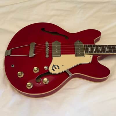 2012 Epiphone Casino - Last of the Made in Korea (MIK) Casinos - Cherry - Free Pro Setup - 5.9 lbs image 2