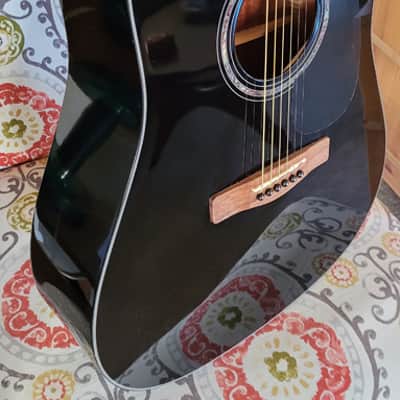 Mitchell D120BK Dreadnought Acoustic Guitar w/Gigbag image 5