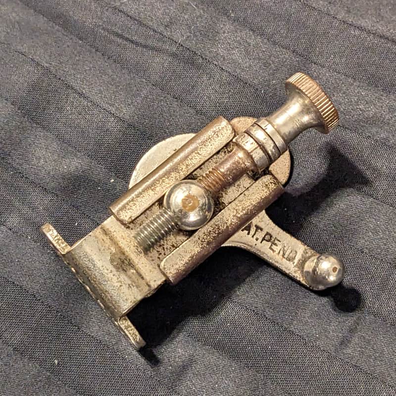 Ludwig Vintage P-338 Throw Off Strainer 1919-1950s - Nickel image 1