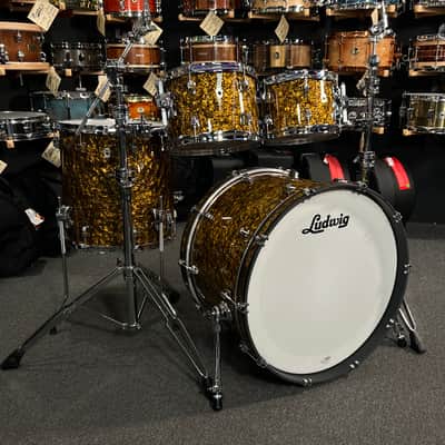 Ludwig Neusonic MOD 2 10/12/16/22" Drum Set Kit in Butterscotch Pearl from NAMM 2023 image 1