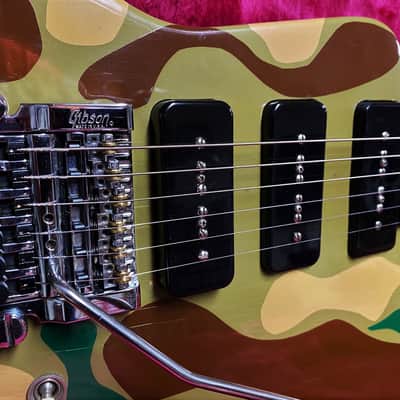GIBSON EXPLORER 3 III P90S ONLY 13 MADE  SUPER RARE VINTAGE DESIGNER SERIES 1984 camouflage image 8
