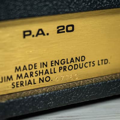 Marshall PA 20 Head Black 1971 image 3