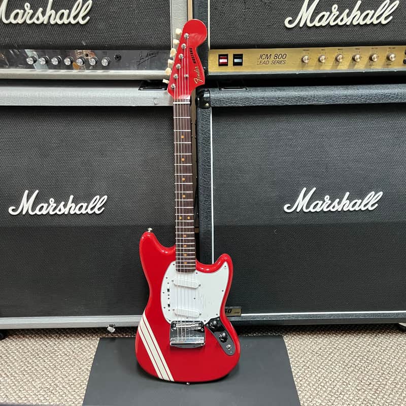 Fender Custom Shop '64 Mustang AA Flame Maple 1.65" Nut 9.5" Radius / 6105's Dakota Red Matching Head