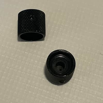 2000's Electric Guitar Black Dome Metal Volume Allen Set Screw Knobs Bild 3