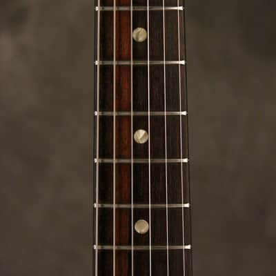 Fender Musicmaster II refinished string-thru modification 1966 Red image 4