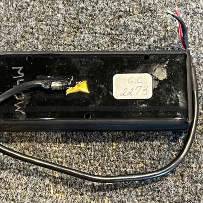 Lane Poor M4.0 Soap Bar Bass Pickup Set 1990’s - Black Original Lane Poor 4 String Bass Pickups image 10