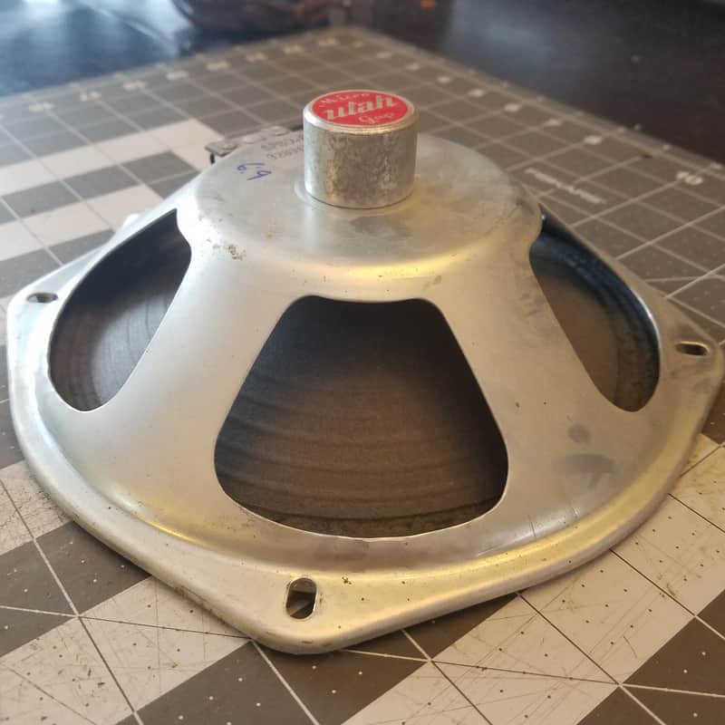 Utah 8" AlNiCo 8 Ohm SP8D-8 full-range speaker driver Micro Gap 1959 - paper cone image 1