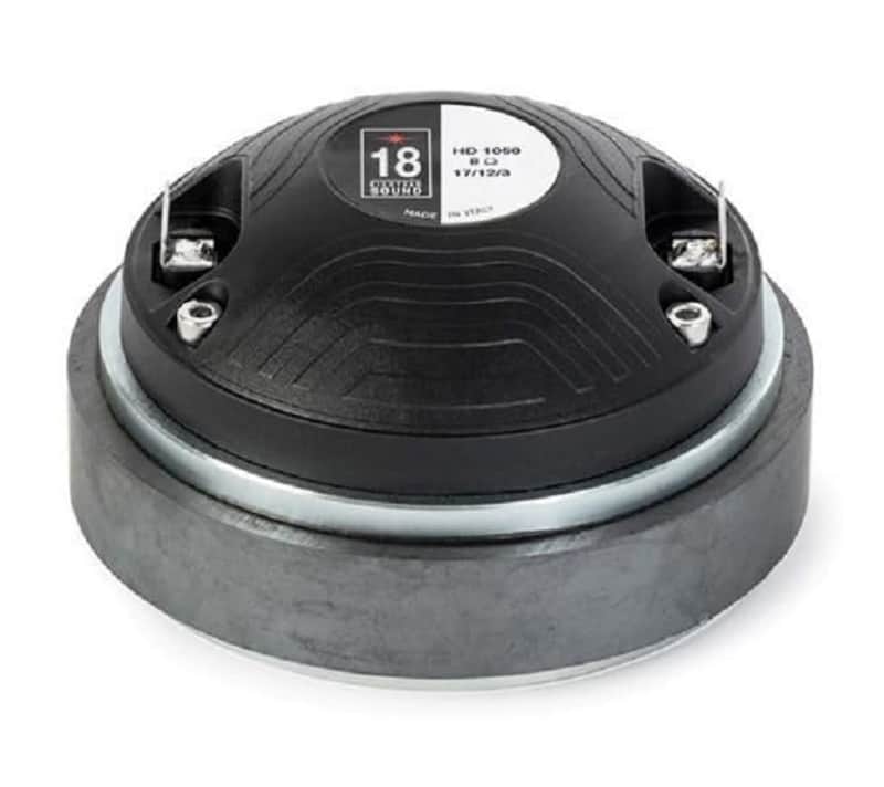 Eighteen Sound HD1050-8 1-inch Exit Throat Driver 8-Ohms Pro Audio Components Speakers Drivers for Motorcycle Car Audio Applications 50 RMS 100-Watt Peak image 1