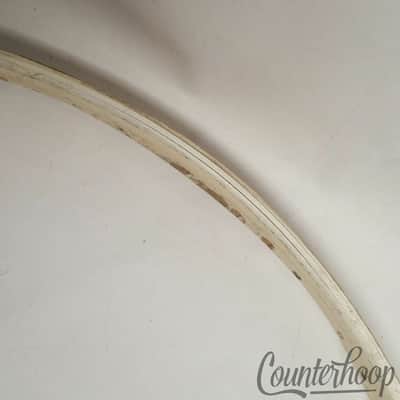 *Gretsch 27 1/4" Bass Drum Hoop/Rim 3-Ply Maple Wood White Vintage 10s Brooklyn* image 3