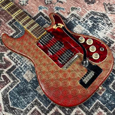 1963 Hofner 173 Vintage 3 Pickup Brokat Vinyl Made In Germany Electric Guitar W/ Original Hardshell Case! image 9