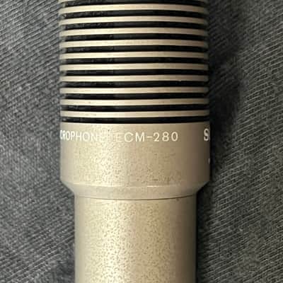Sony ECM 280 condensermicrophone pair 1975- 1979 - Silver image 3