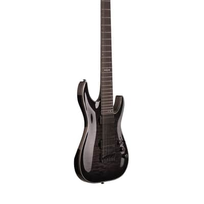 Schecter Hellraiser Hybrid C8 Electric Guitar Trans Black Burst image 8