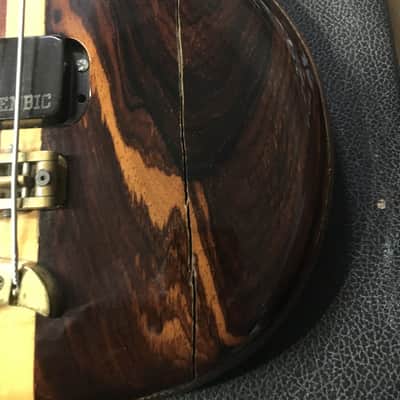 Alembic Stanley Clarke Artist Bass Left Handed 1987 Mahogany image 5