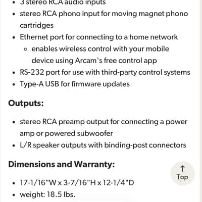 Arcam SA10 Integrated Power Amplifier -MINT image 7