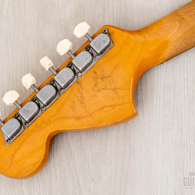 1968 Fender Mustang Vintage Offset Guitar Daphne Blue w/ Case image 5