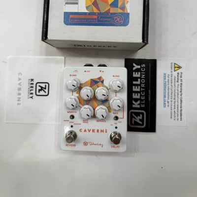 Keeley Electronics Caverns V2 Reverb Delay Digital Guitar Effect Pedal + Box