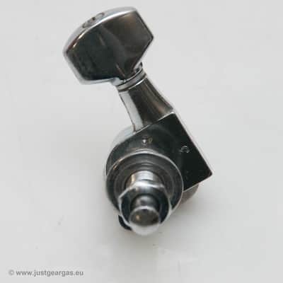 Original 80's Ibanez Smooth Tuner II inline tuners Chrome image 8
