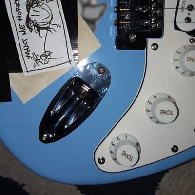 Billie Joe Armstrong (Green Day) "Blue" Stratocaster Replica image 8