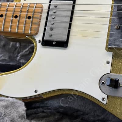 2001 Fender Custom Shop - 51 Nocaster Lefty - Heavy Relic Goldsparkle Refin by Nick Page - ID 5753 image 5