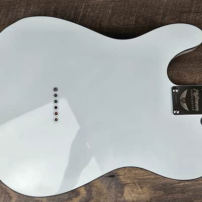 MyDream Partcaster Custom Built - Black & White Thinline Quarter Pound image 3