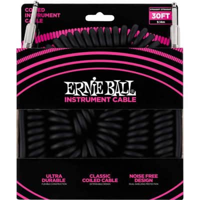 Ernie Ball 6044 Cables instrument torsades jack/jack 9m noir image 2