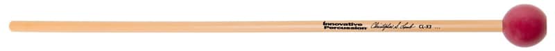 Innovative Percussion - CL-X3 - Hard Xylophone Mallets - 1" Synthetic Top-Weighted - Burgundy - Rattan image 1