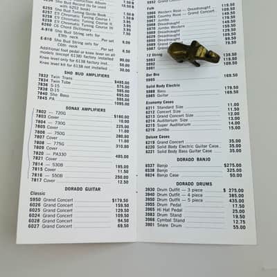 Gretsch Retail Price List- Baldwin Era Beginnings 1973 image 3