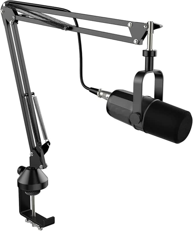 XLR Dynamic Microphone kit for Vocal Recording, Podcasting, Gaming, Live Streaming&Broadcasting, All Metal Cardioid Mic, Voice-Isolating Technology -Black image 1