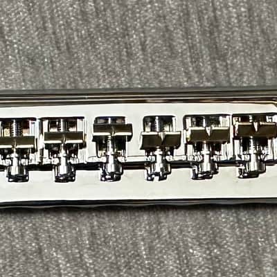 Gibson Adjustable Wraparound Tailpiece Bridge-Chrome image 1