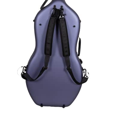 Crossrock Ultra Carbon Fiber Case fits 4/4 Full Size Cello, Super lightweight as 6 lb, with Protective Cover, TSA Lock -Woad Blue image 4