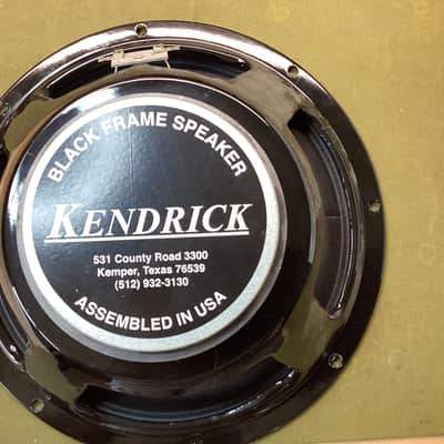 Kendrick Black Frame 12" 8 ohm Guitar Speakers(2) - Perfect image 8