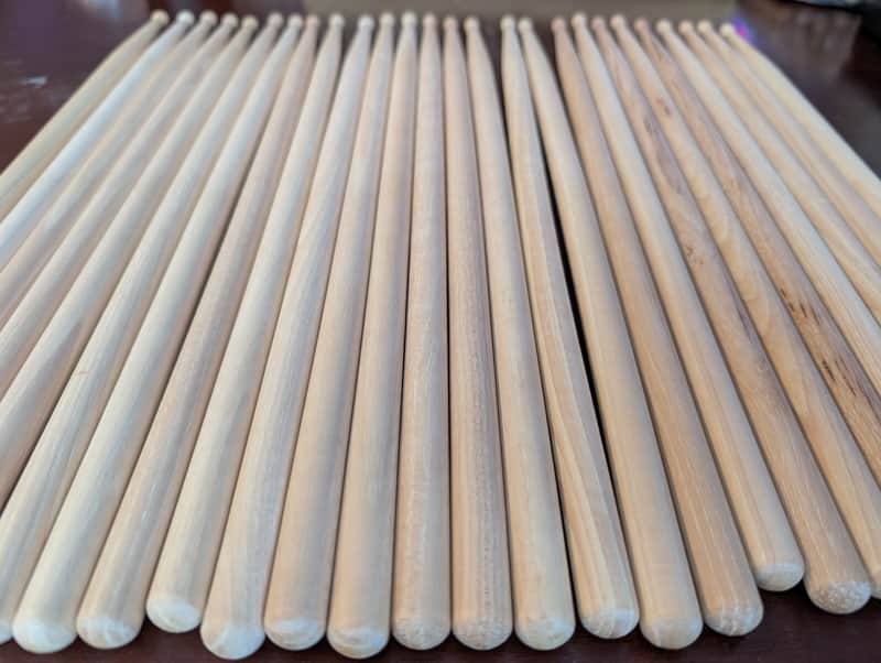 13 Pair Drumsticks 🥁 Vic Firth American Hickory Drum Sticks 5A 2020s - Natural image 1