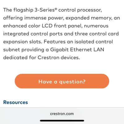 Crestron Pro3 Advanced Control Processor image 5