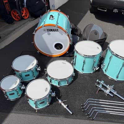 Yamaha RC2F50J Recording Custom 8/10/12/14/16/22/14x5.5 Snare  7pc Shell Pack 2016 - Present - Surf Green