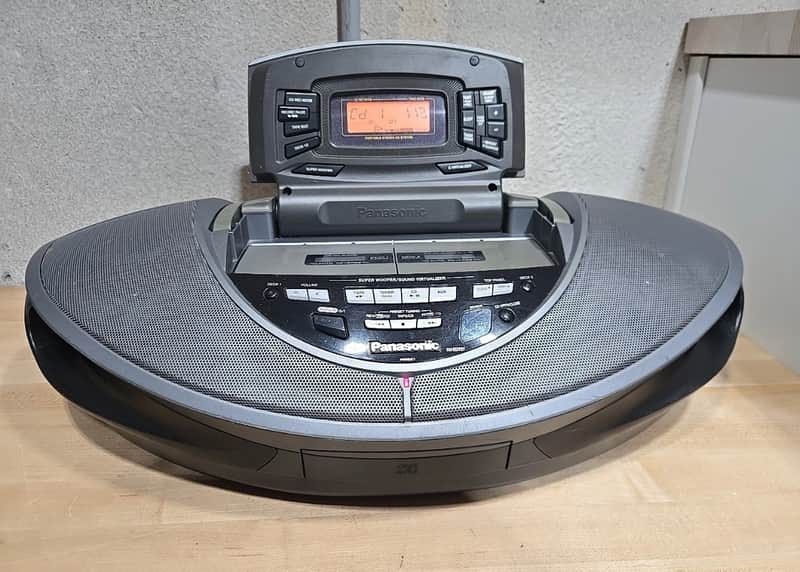 Vintage Panasonic Cobra Boombox RX-ED707 Tested Working CD Cassette Radio Record image 1