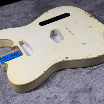 Real Life Relics 60’s Style Tele® Telecaster® Body Double Bound Aged Vintage White image 6