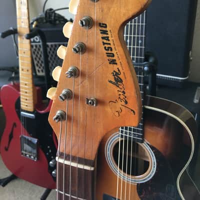 Fender Mustang Guitar with Rosewood Fretboard 1966 Olympic White image 11