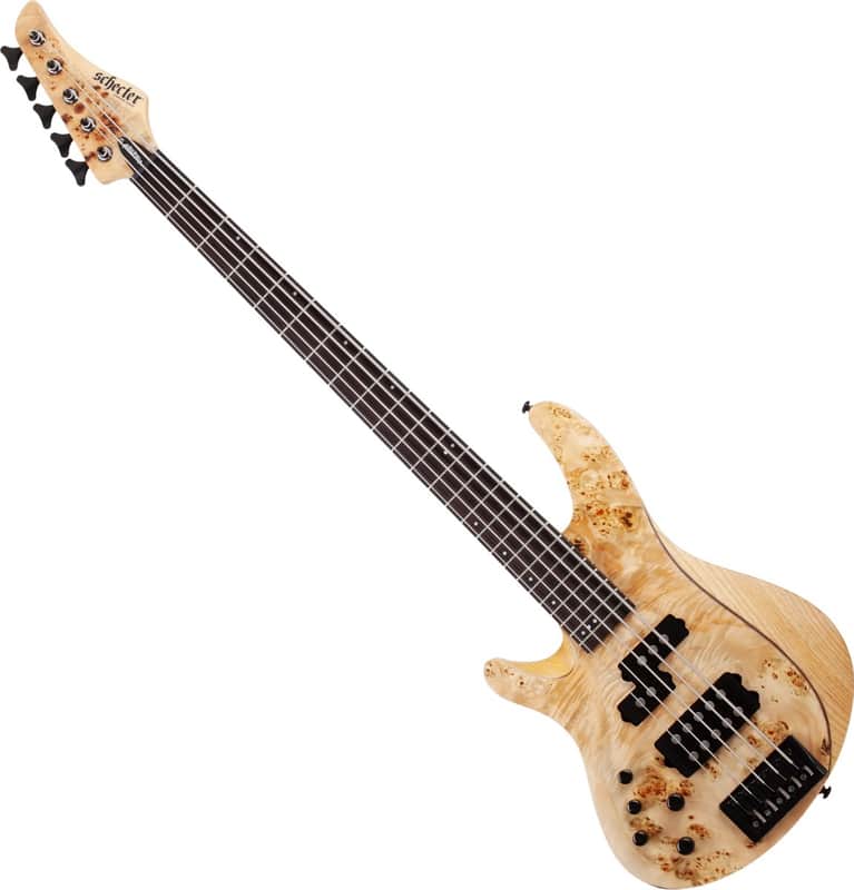 Schecter Reaper-5 Lefty Electric Bass Natural Satin image 1