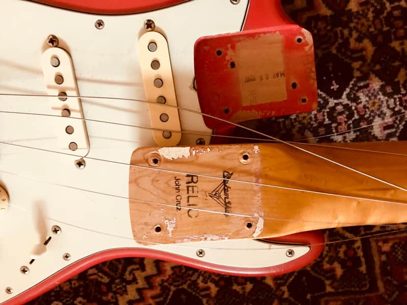 Fender Custom Shop John Cruz Cunetto Relic Strat 1997 Fiesta Red