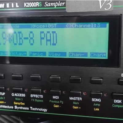 KURZWEIL K2000RS V3 Rackmount Workstation Synthesizer Sampler Digital I/O Sound Module VINTAGE SYNTH image 3