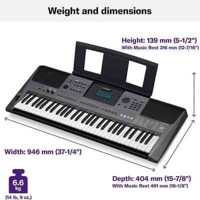 Yamaha PSR-I500 61-Key Portable Keyboard new - Black image 5