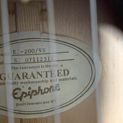 Epiphone EJ-200 2007 - Sunburst image 5