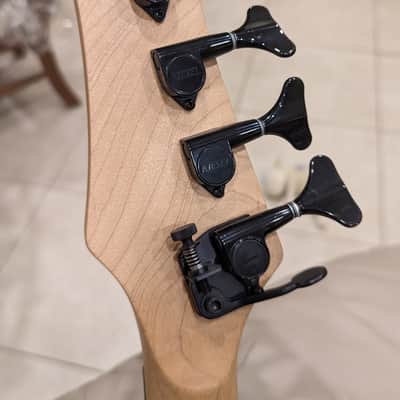 Kiesel Custom JB-4 Jazz Bass - Silverburst w/ Hipshot D-Tuner and Active Pre-Amp image 8
