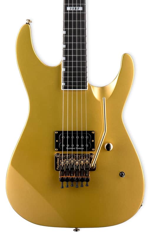 ESP LTD M-1 Custom '87 Elecric Guitar. Metallic Gold image 1